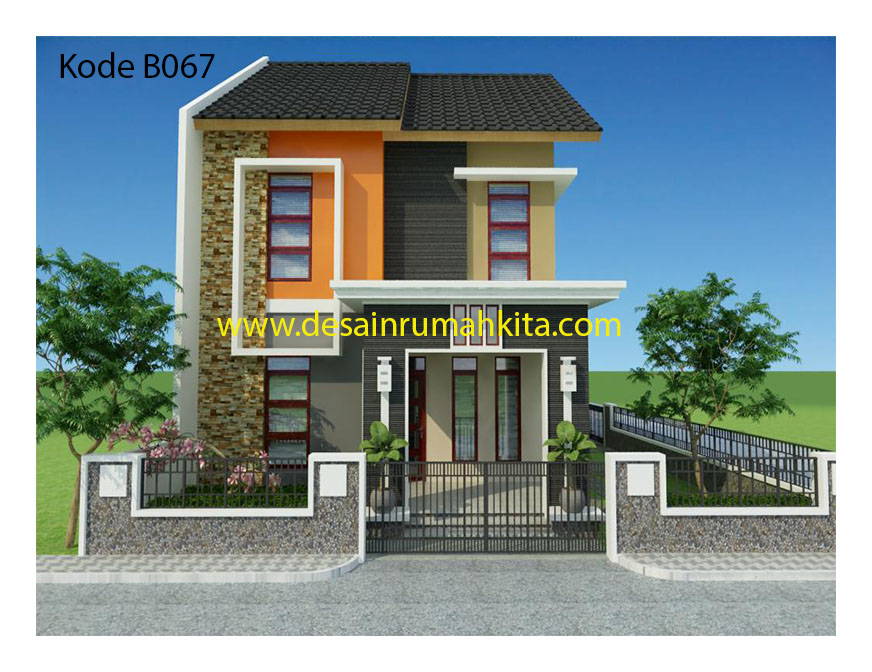 Desain Rumah Minimalis 2 Lantai Ukuran 8x15